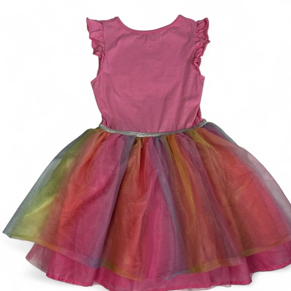 Bluey & Bingo Pink rainbow Dance Mode ruffled tutu twirl dress nwot - Picture 3 of 4